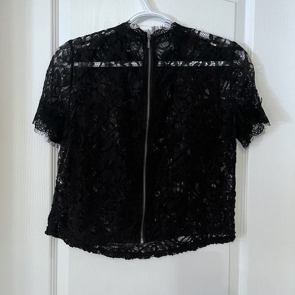 Zara Trafaluc Black Lace Top - Picture 4 of 6